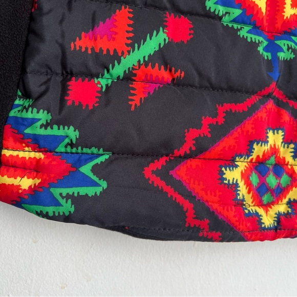 Lauren Ralph Lauren quarter zip quilted western tribal print fleece size Medium - Picture 7 of 9
